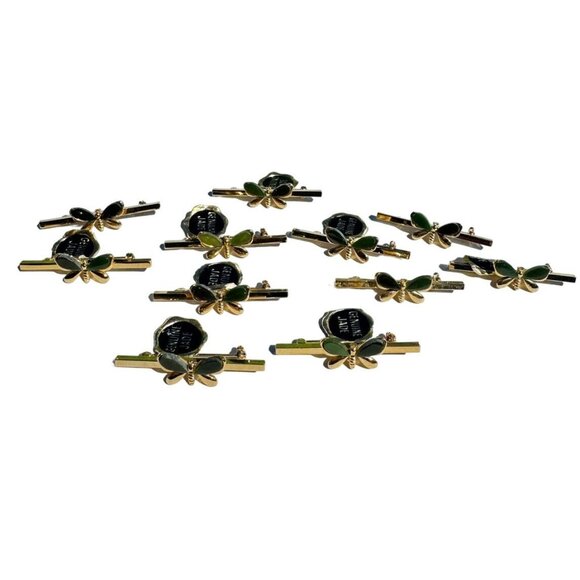 Lot of 11 - New Old Stock JADE Brooch Pins - Vintage 1980s NOS Butterfly Pins - Picture 1 of 4